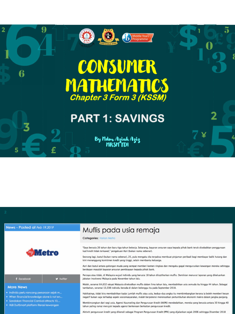 Consumer Maths (Part 1) (Students) | PDF