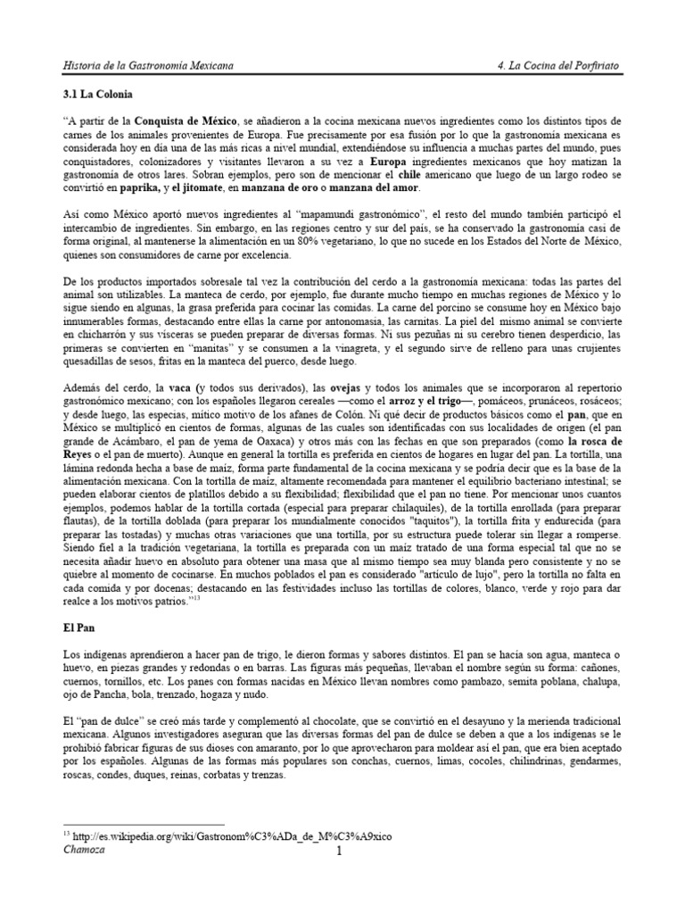 La Cocina Del Porfiriato | PDF