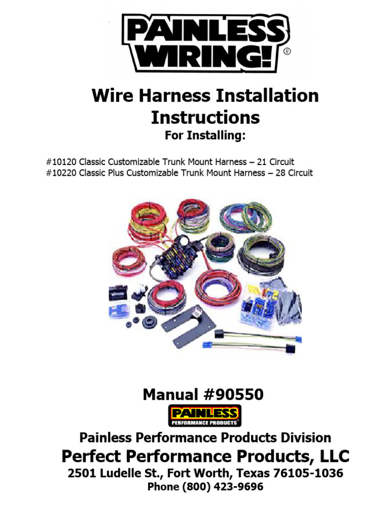 Painless Performance Wiring Harness - Premium Automotive Electrical System 70700