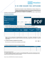 AIG Metropolitana Formulario CRIME