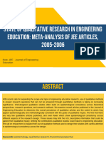 State of Qualitative Research in Engineering