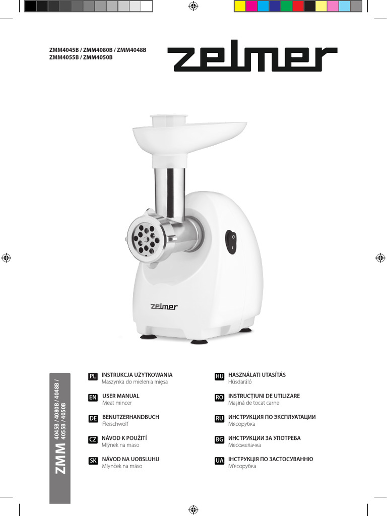 Instrukcja Obslugi ZELMER ZMM4048B | PDF