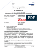 Teilegutachten: Tüv Nord Part Certificate