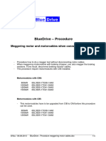 BlueDrive - Procedure Meggering When Motor Cables Connected