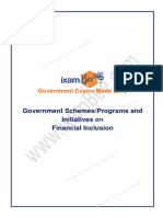 Government Schemes Financial Inclusion