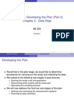 Chapter 3 - Developing The Plan (Part 2) Chapter 4 - Data Step