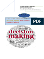 cflm2 Character Formationleadershipdecison Makingmanagement and Administration Chapter II Decision Making m1 - Compress