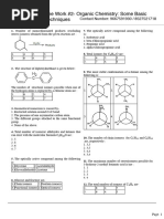 Home Work #2 Organic Chemistry Some Basic Principles & Techniques