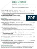 Brazier Resume PDF