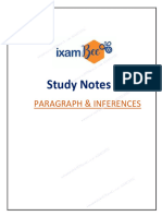 Notes on Paragraph and Inference