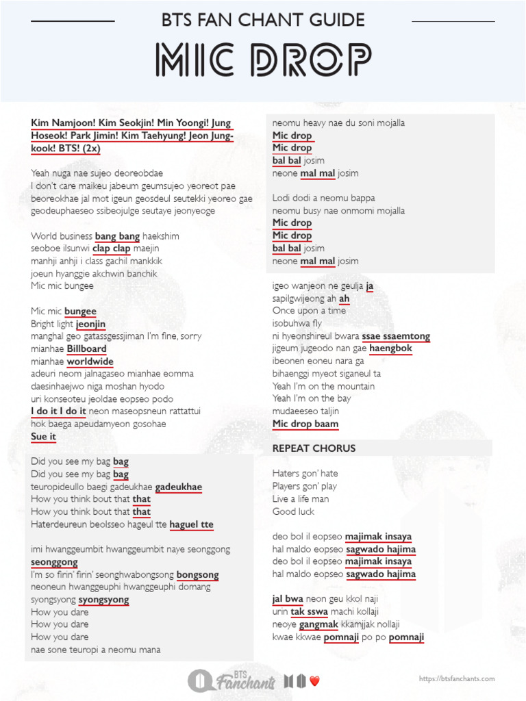 btsmicdropfanchant PDF