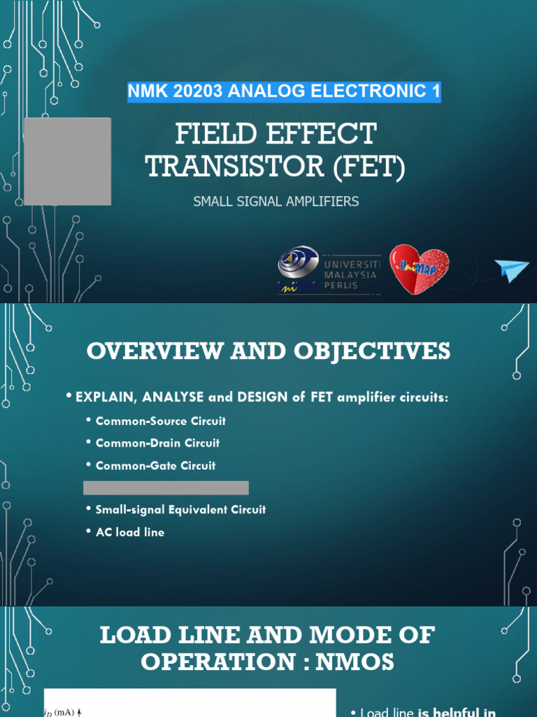 FET SMALL SIGNAL AMPLIFIERPART 3 PDF Electrical Network Mosfet
