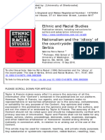 Ethnic and Racial Studies: To Cite This Article: Sabrina Petra Ramet (1996) Nationalism and The Idiocy' of