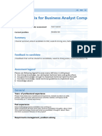 BA Competency Matrix