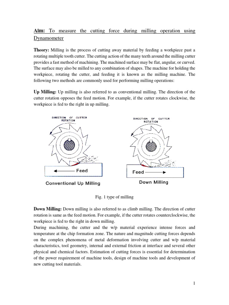 7 Milling Dynamometer Pdf Machining Mechanical Engineering