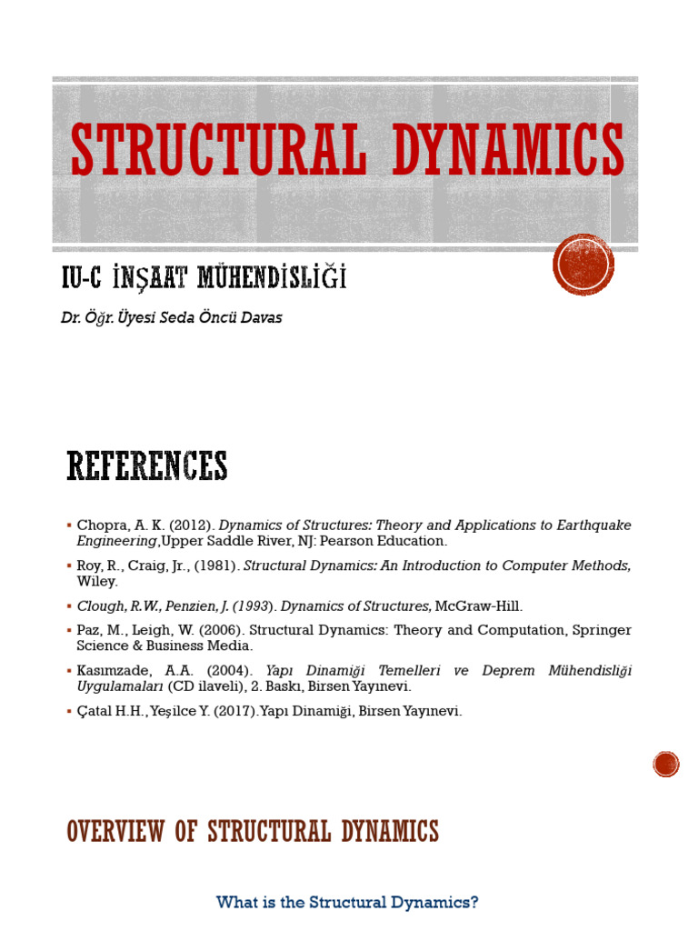 Overview of Structural Dynamics | PDF | Differential Equations ...