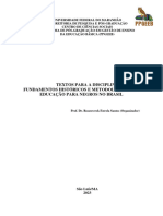 Textos Da Discplina Fundamentos Históricos e Metodológicos Da Educação para Negros No Brasil - Ppgeeb - 2023