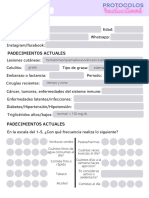 Ficha Clínica Protocolos Reductivos