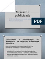 Destinatários, Técnicas e Estrutura Publicidade