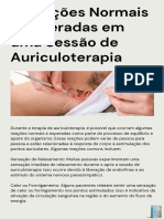 Reações Normais e Esperadas em Uma Sessão de Auriculoterapia