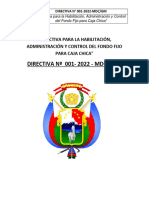 TAPA DIRECTIVA 001-2022 Caja Chica