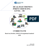 Electrical/Electronics Equipment Servicing Level - Iii: Based On (October, 2021 1) Occupational Standard (OS)