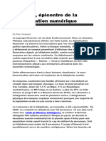 L'Afrique, Épicentre de La Bancarisation Numérique: 20 Décembre 2016