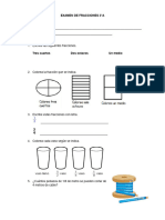 Examen de Fracciones 3