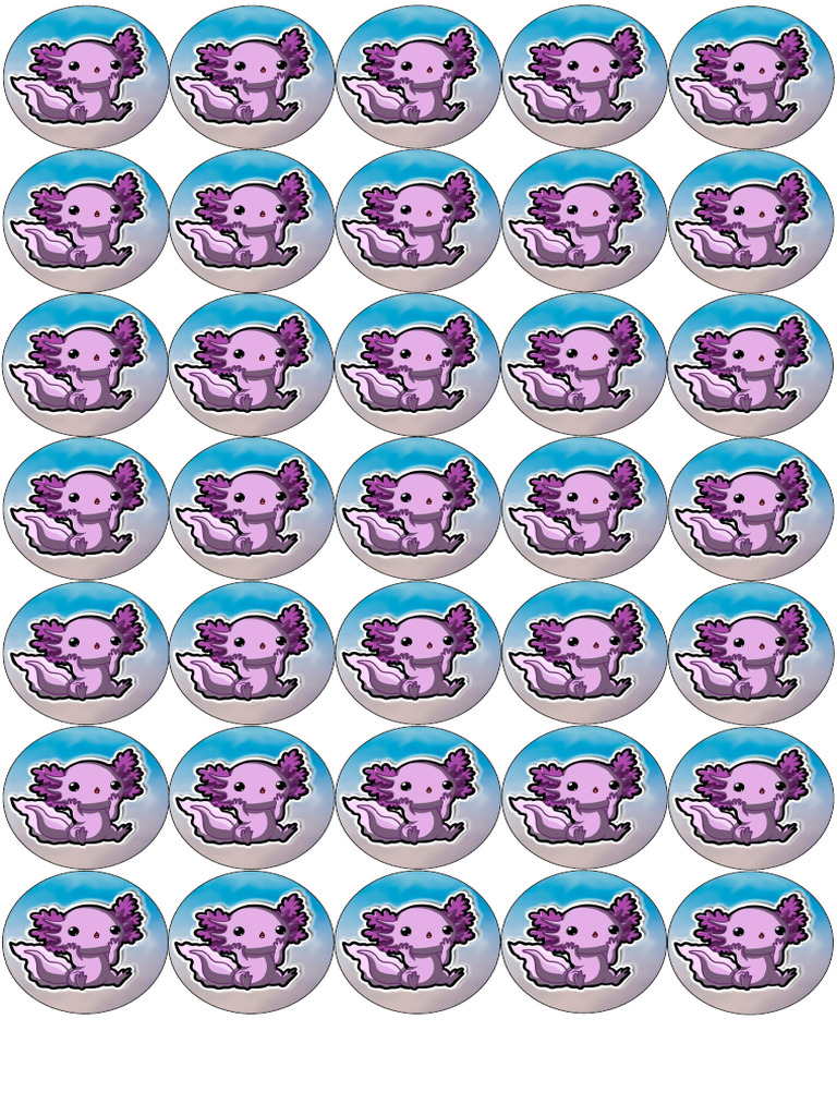 64 pcs Luminous Mini Resin Axolotl 8 Colors Glow in The
