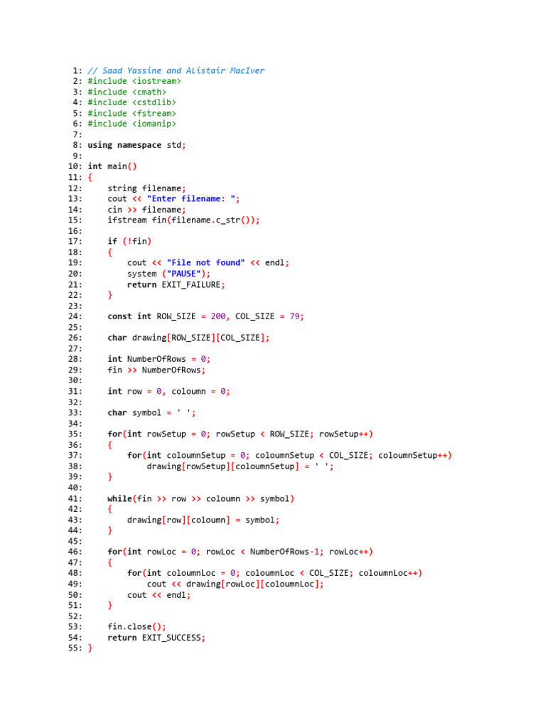 ASCII Art Code | PDF | Computer Programming | Computing