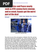 Truth, Justice, Peace For Gaza, Palestine Nearly Sunk by Ken O'Keefe