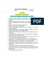 Temas Da Apresentação Eletricidade e Magnetismo