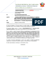 Requerimiento #0128-Solicito Contratacion de Un (01) Personal de Servivo Operador Del Grupo Electrogeno de Sabaluya de La Mdt-Marzo