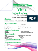 Curriculum Alejandro Juan Actualizado