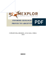 Informe geologico Argentina