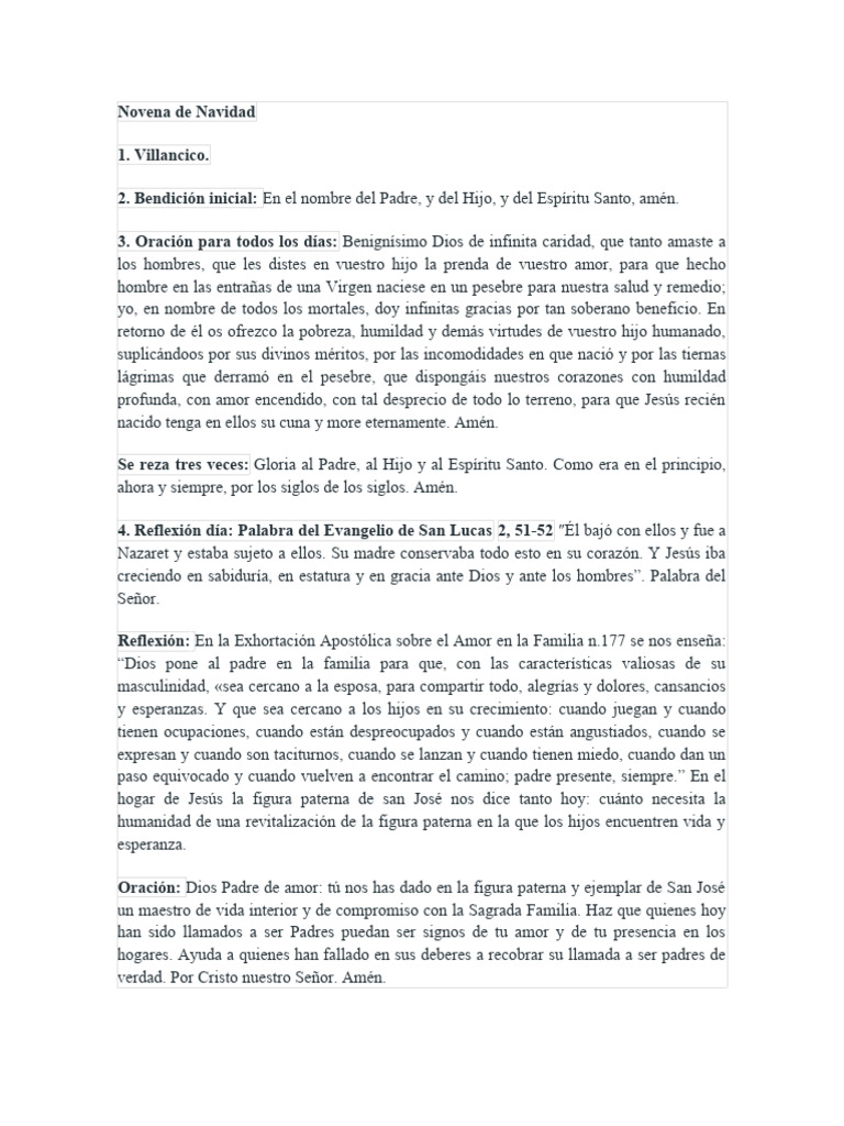 Novena de Navidad | PDF | María, madre de Jesús | Oración