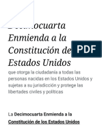 Decimocuarta Enmienda A La Constitución de Los Estados Unidos - Wikipedia, La Enciclopedia Libre