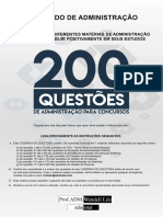 SIMULADO 200 QUESTÕES DE ADMINISTRAÇÃO