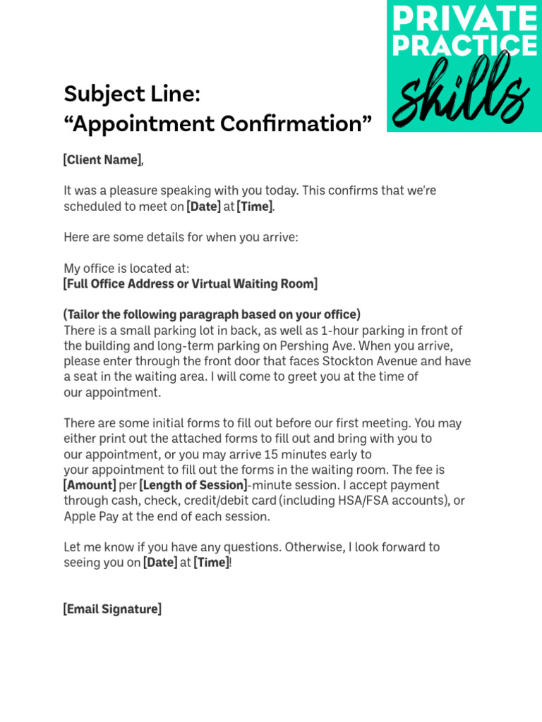 Appointment Confirmation Details | PDF | Finance & Money Management | Law
