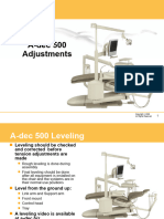 A-Dec 500 Dental Chair - Adjustments