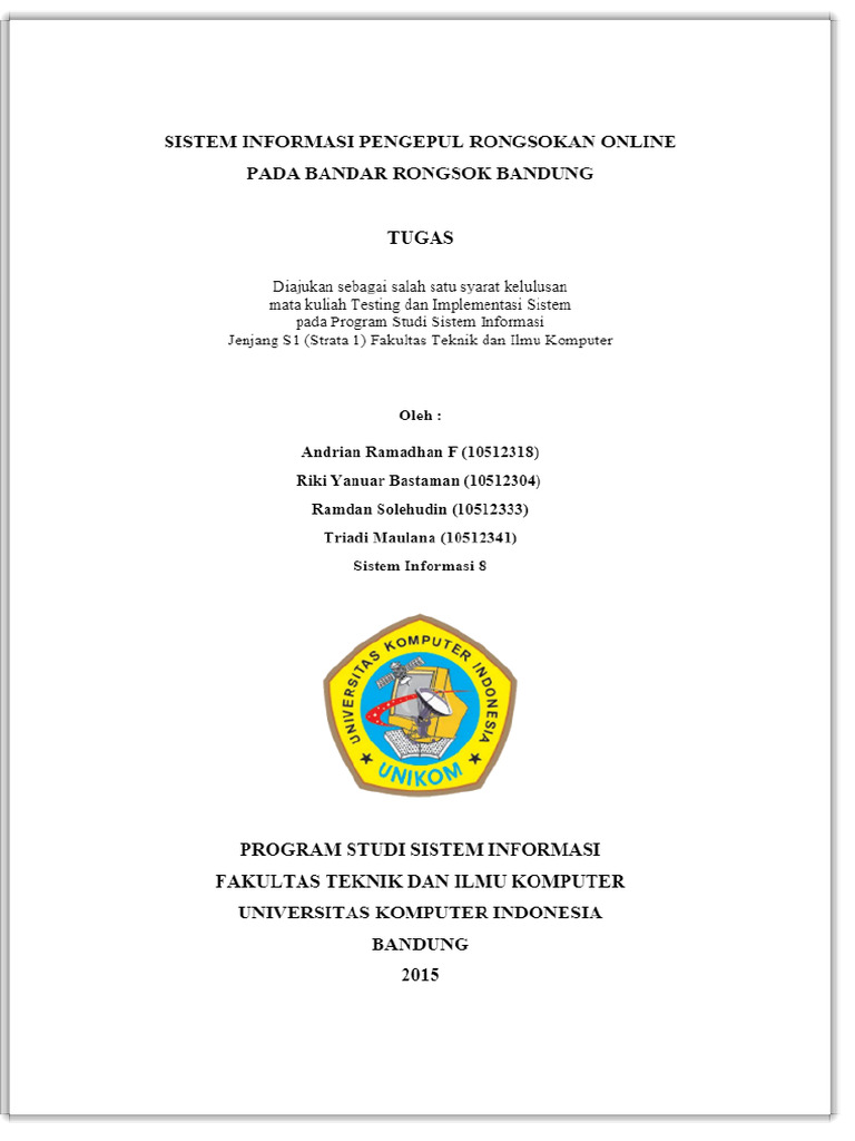 Sistem Informasi Pengepul Rongsokan Online Pada Bandar Rongsok Bandung ...