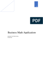 Business Math Applications - C Ayala