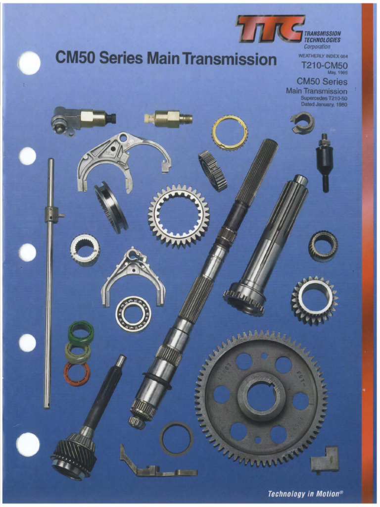 CM50 Series Main Transmission | PDF | Manufactured Goods | Machines