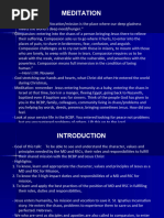 Roles and Responsibilities of The MD and RSC Mission