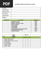 Checklist Inspection Machinery - 1