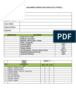 Checklist Inspection Machinery - 1