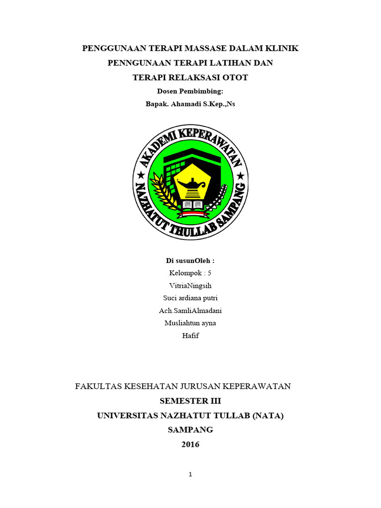 Kelompok 5 Terapi Message | PDF