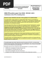 NB-CPD SG02 04 011r1 - Certification of The FPC of Building Limes To EN 459-1 2010