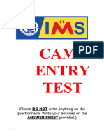 Entry Test Revised