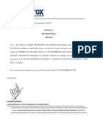 Formato Carta Laboral Activos Alfredo Montenegro